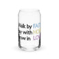 Faith Hope Love Can-shaped Glass