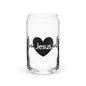 Jesus Heart Beat Can-shaped Glass