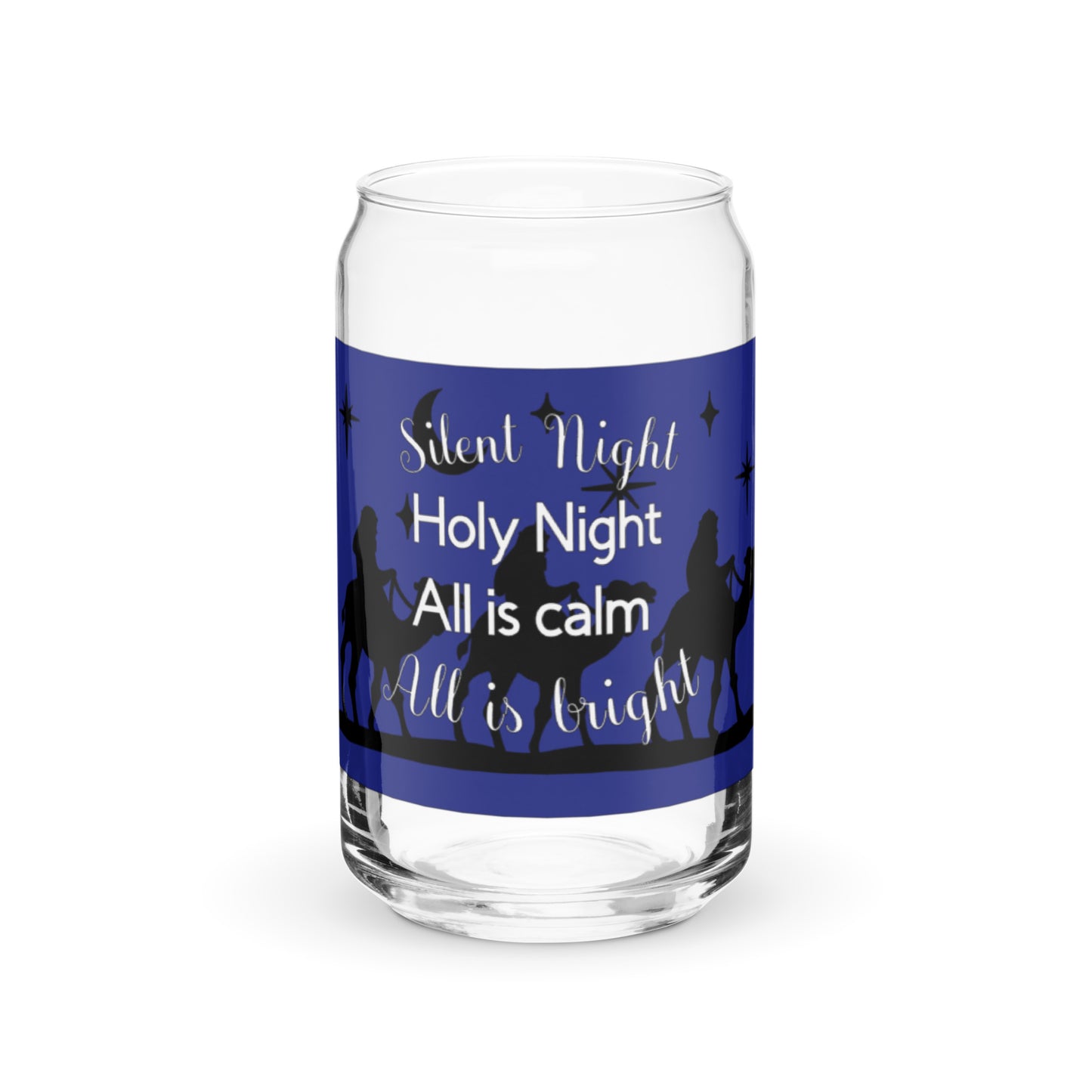 Silent Night Can-shaped Glass
