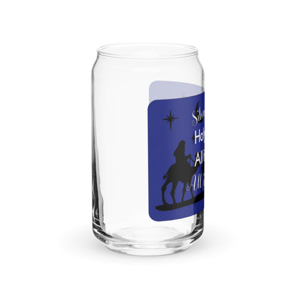 Silent Night Can-shaped Glass