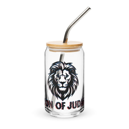 Lion of Judah Can-shaped Glass