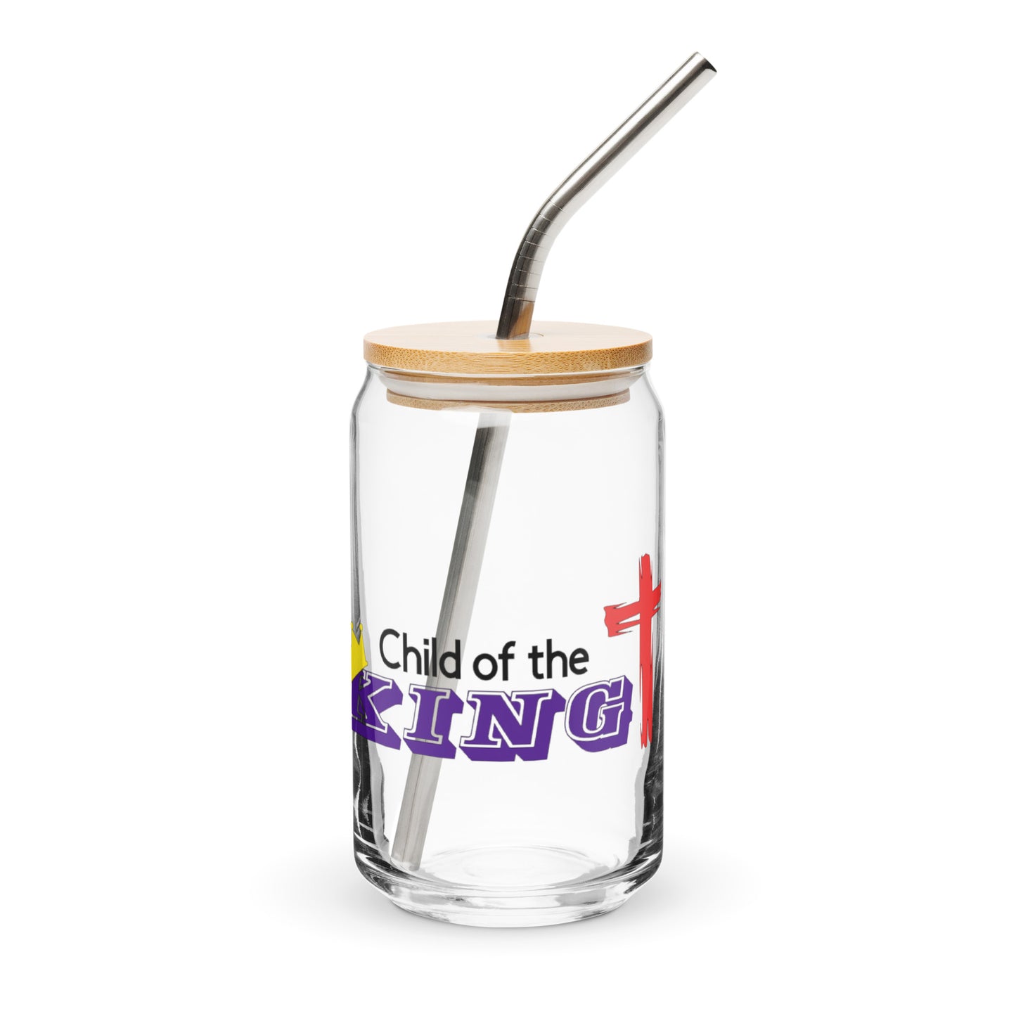 Child fo the King Can-shaped Glass