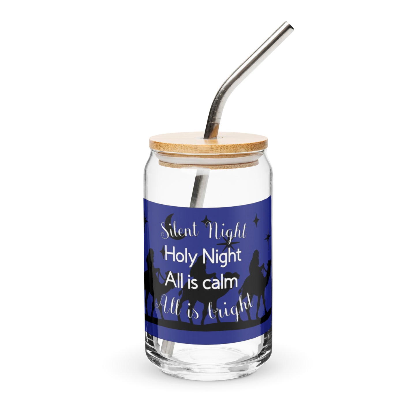 Silent Night Can-shaped Glass