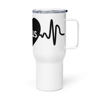 Jesus Heart beat Travel Mug