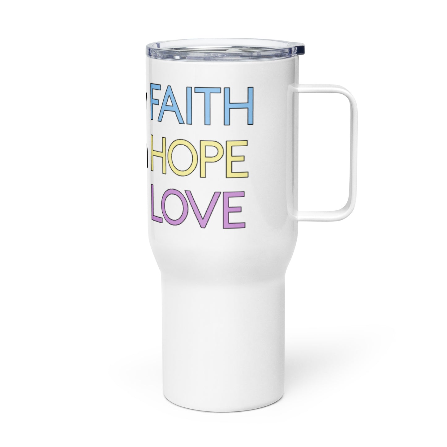 Faith Hope Love Travel Mug