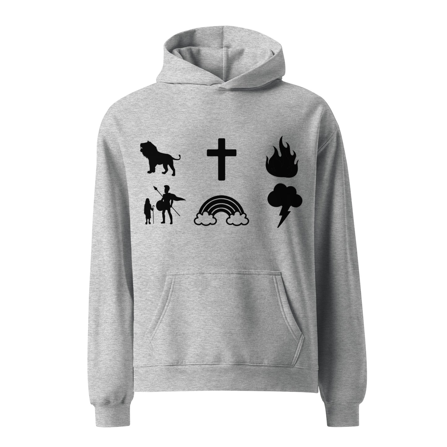 Bible Symbols Oversized Hoodie